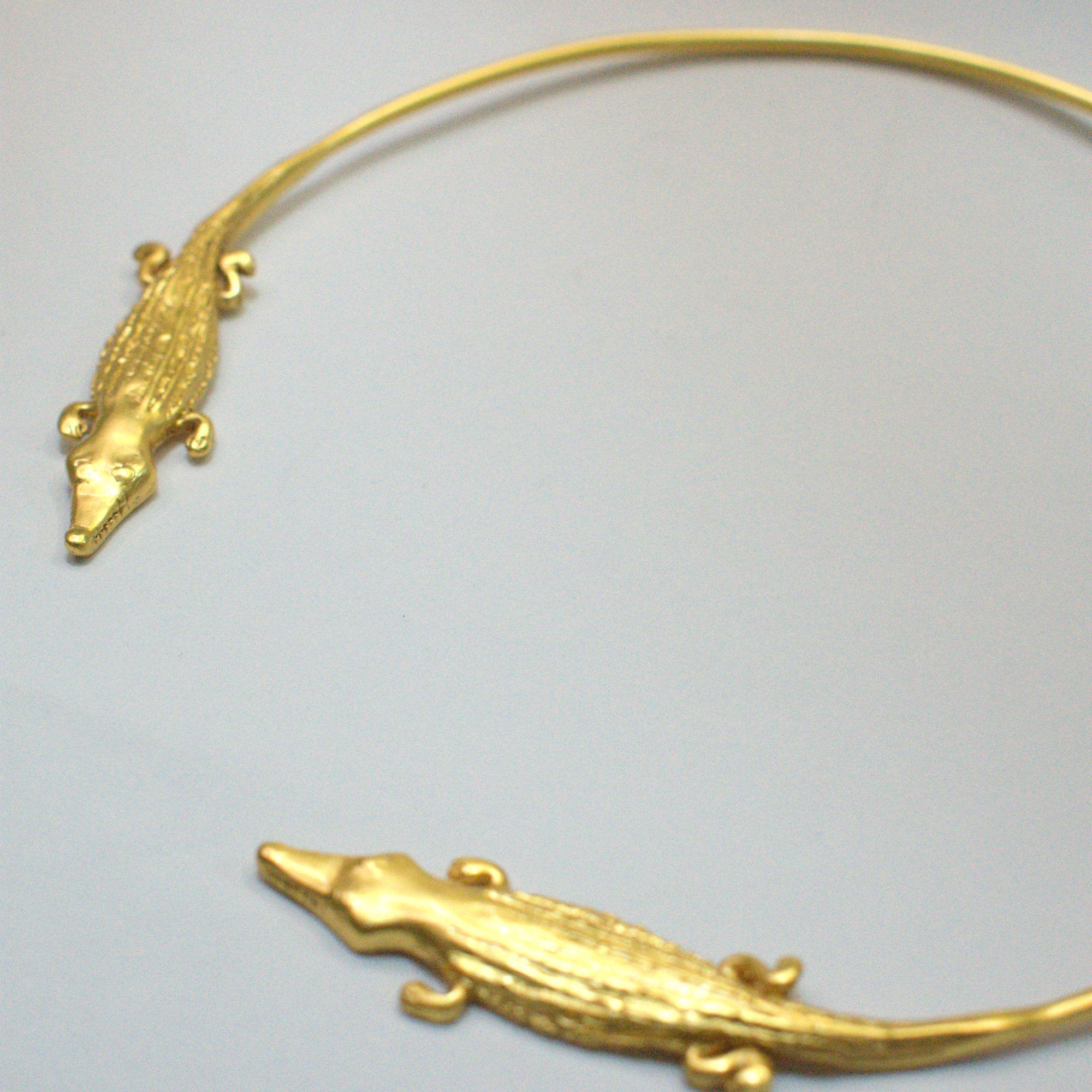Choker Doppio Cocodrillo