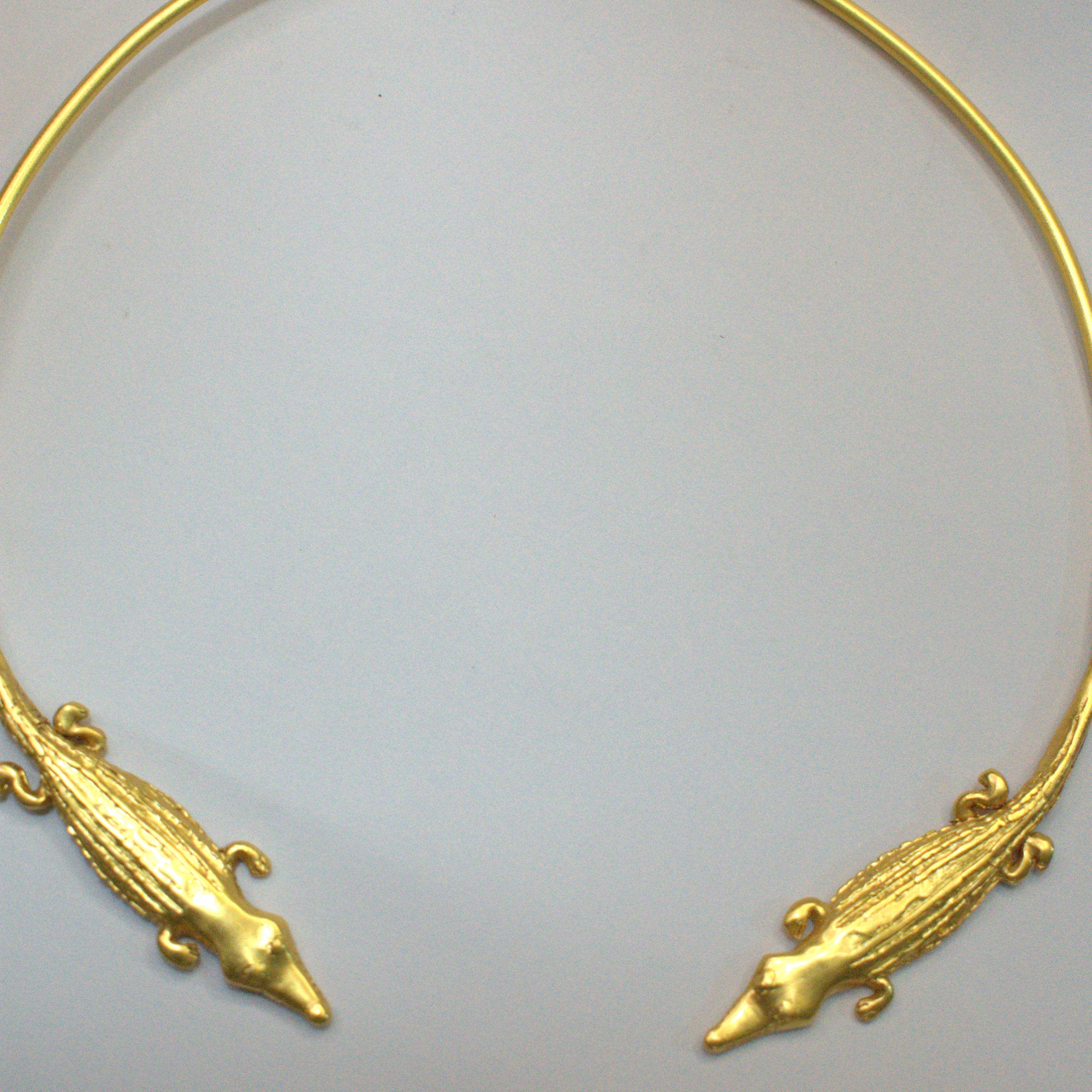 Choker Doppio Cocodrillo
