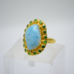 Anillo Larimar