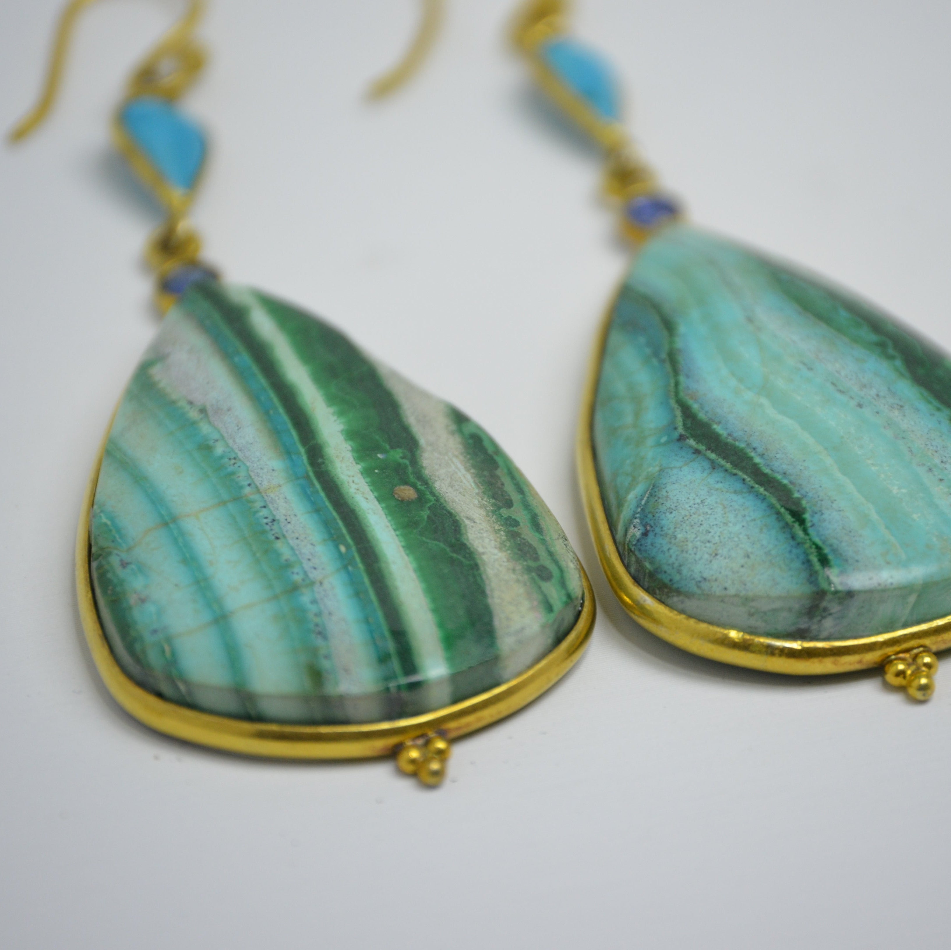 Aros Amazonita Gota