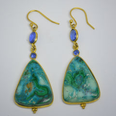 Aros Amazonita Azul