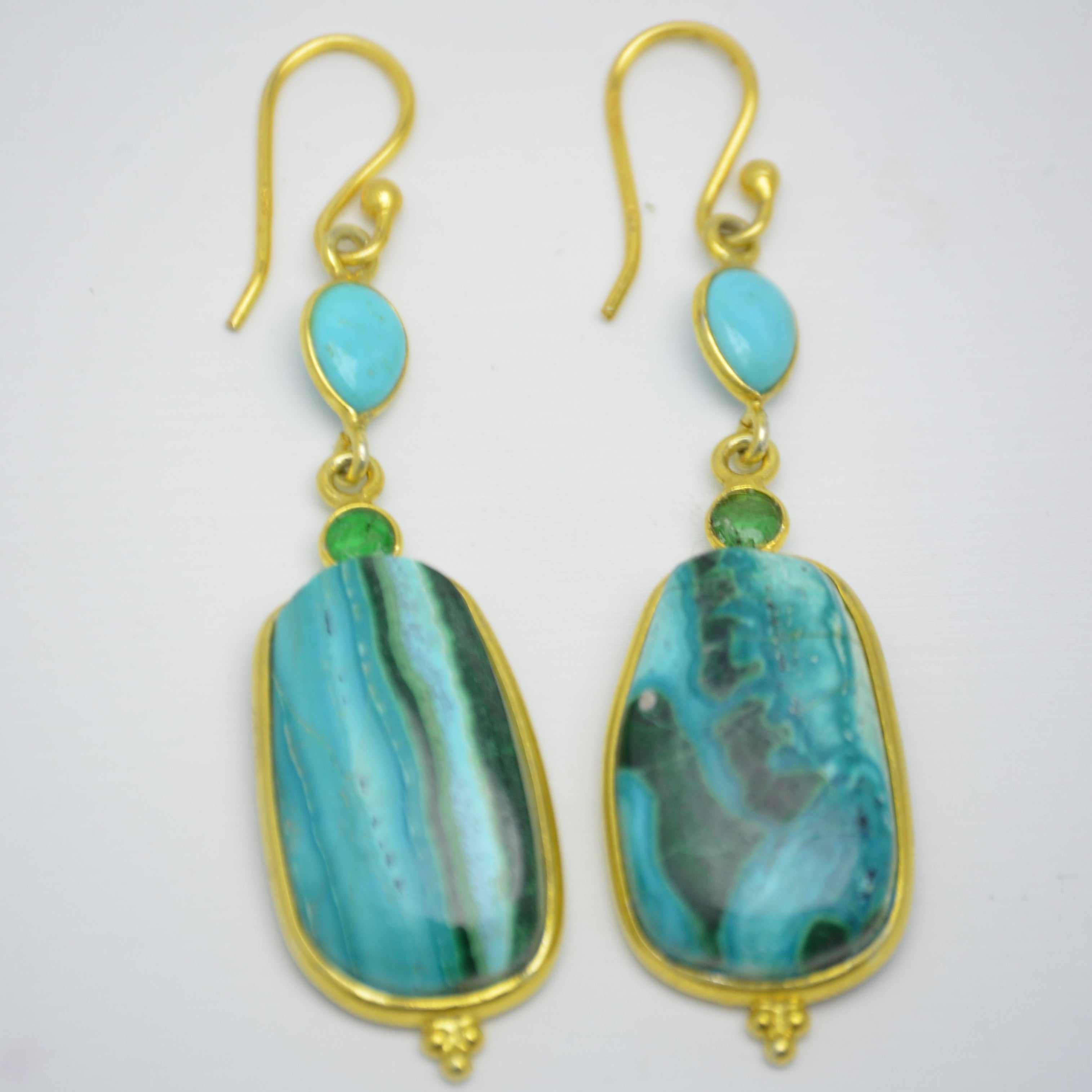 Aros Amazonita Oval S