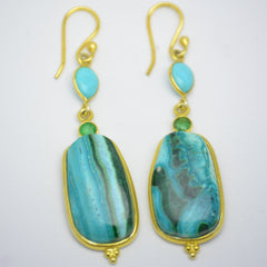 Aros Amazonita Oval S