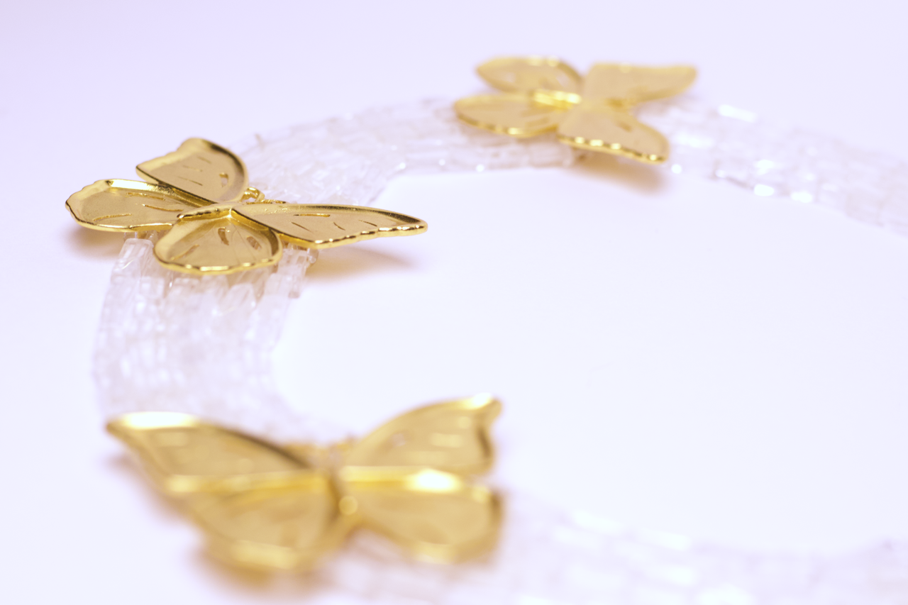 Collar Cuarzo Mariposa
