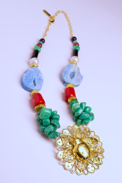 Collar Coral Agata