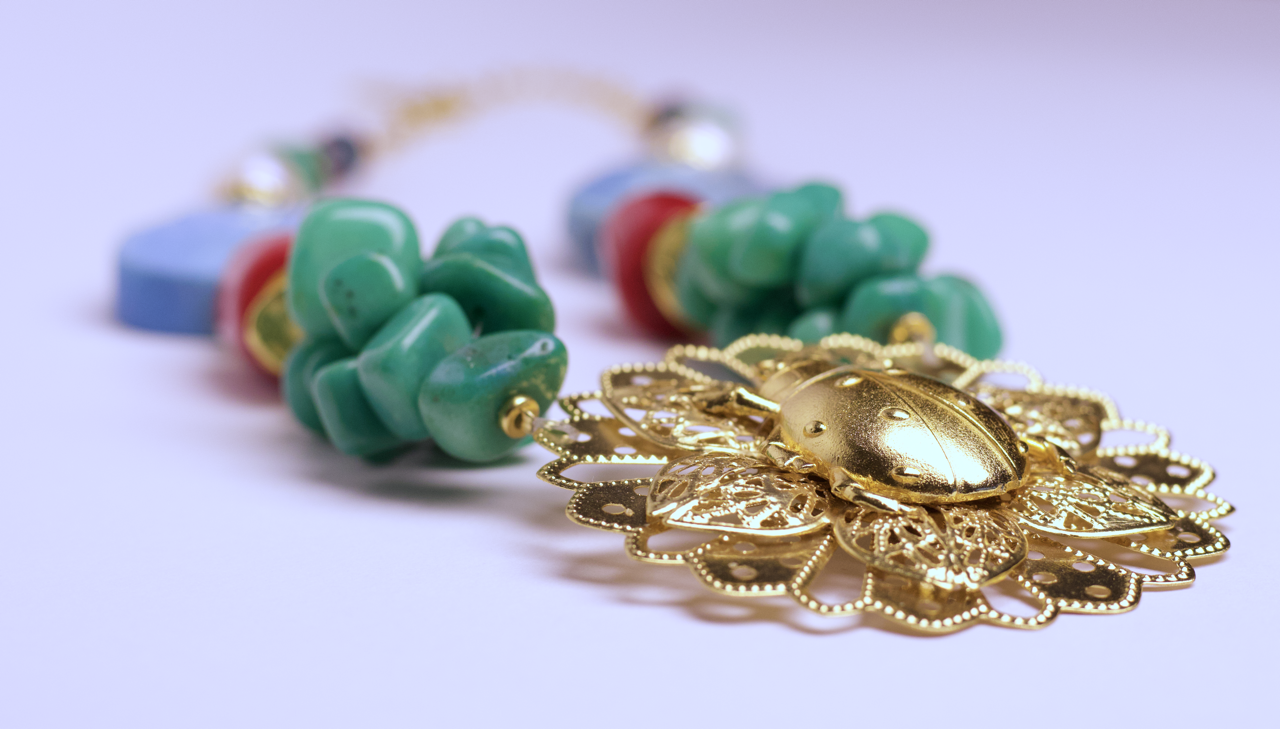 Collar Coral Agata