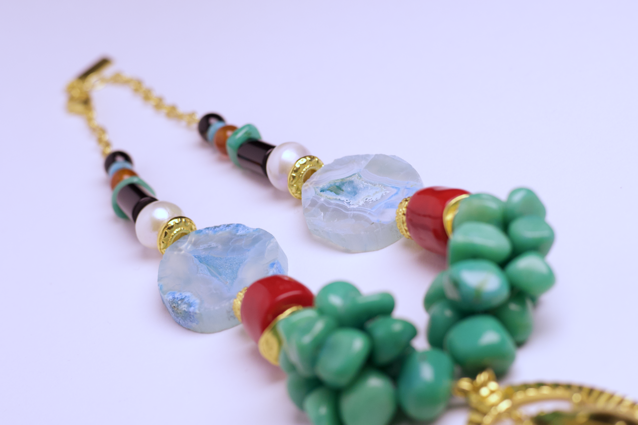 Collar Coral Agata
