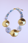 Collar turquesa discos